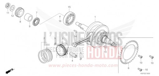 VILEBREQUIN/PISTON Z125MAN de 2022